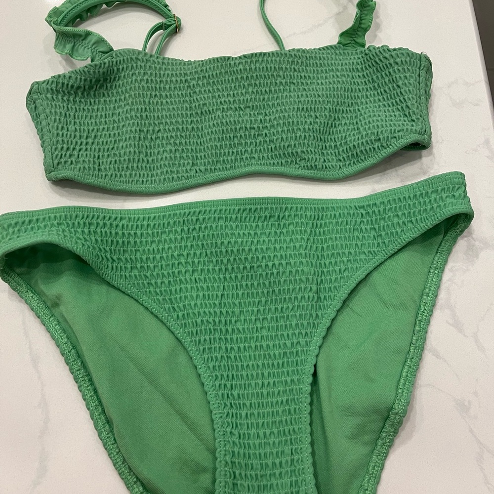 Hollister Green Bikini Set